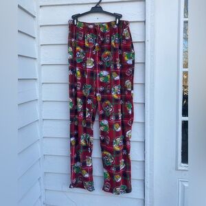 Red Christmas Plaid The Simpons Duff Beer Christmas Soft Pajama Pants